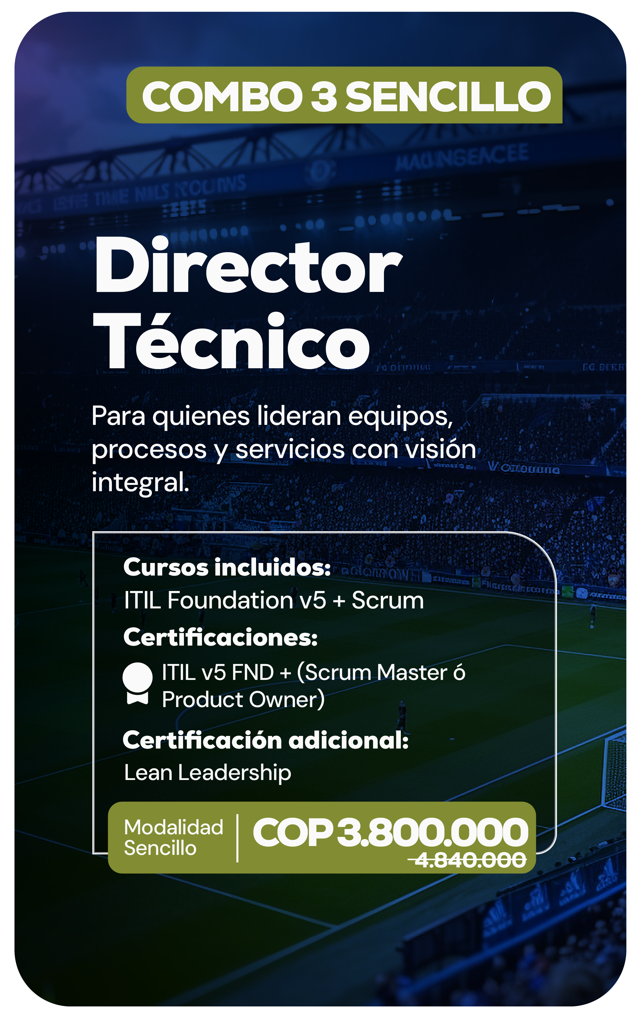 Combo Mundialista 3: ITIL Foundation + Scrum Master - IT Service